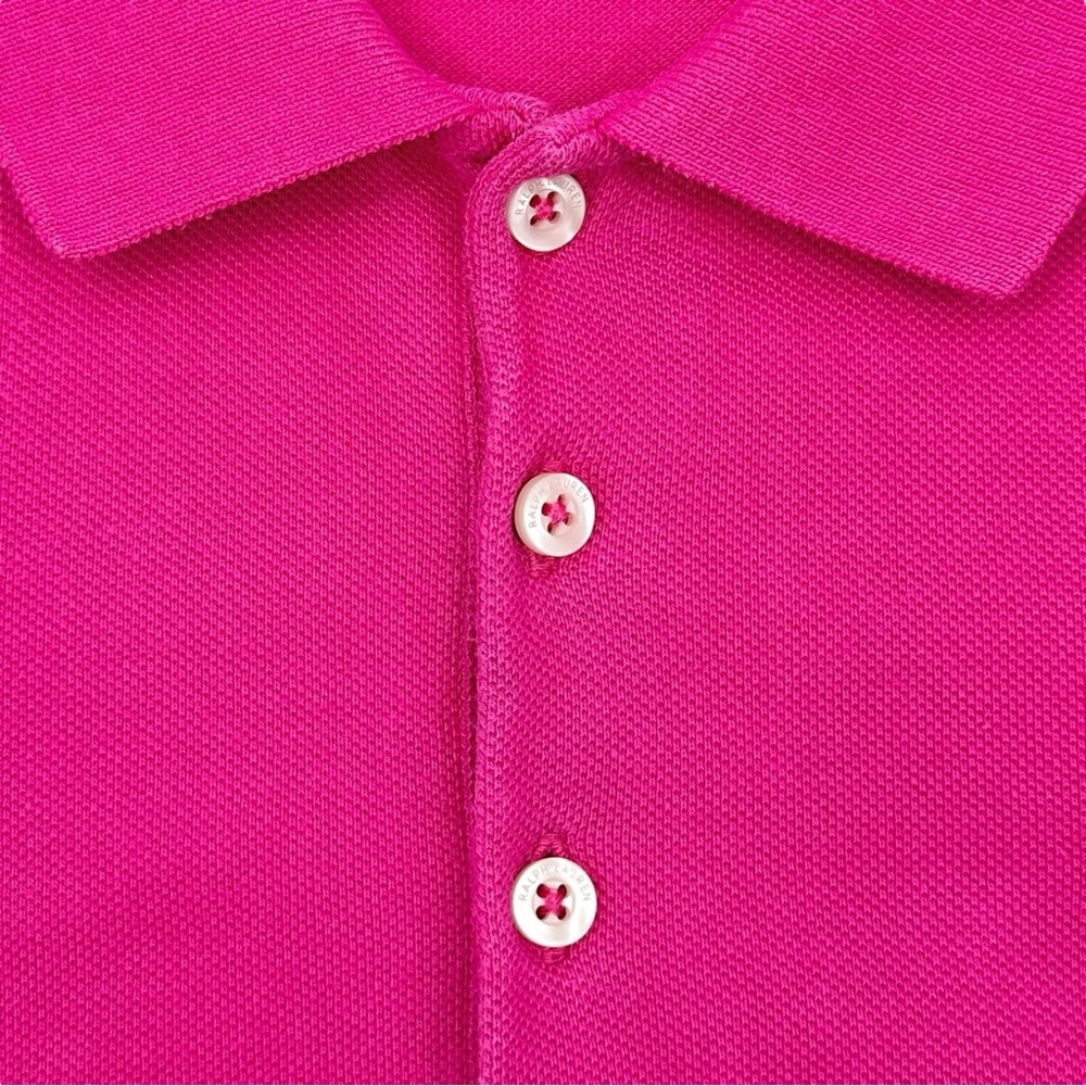 Ralph Lauren Sport Fuchsia Hot Pink Interlock Mini Polo Shirt Dress sz XS - Picture 6 of 10